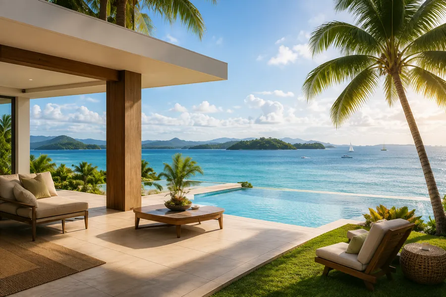 Beachfront home in Mauritius