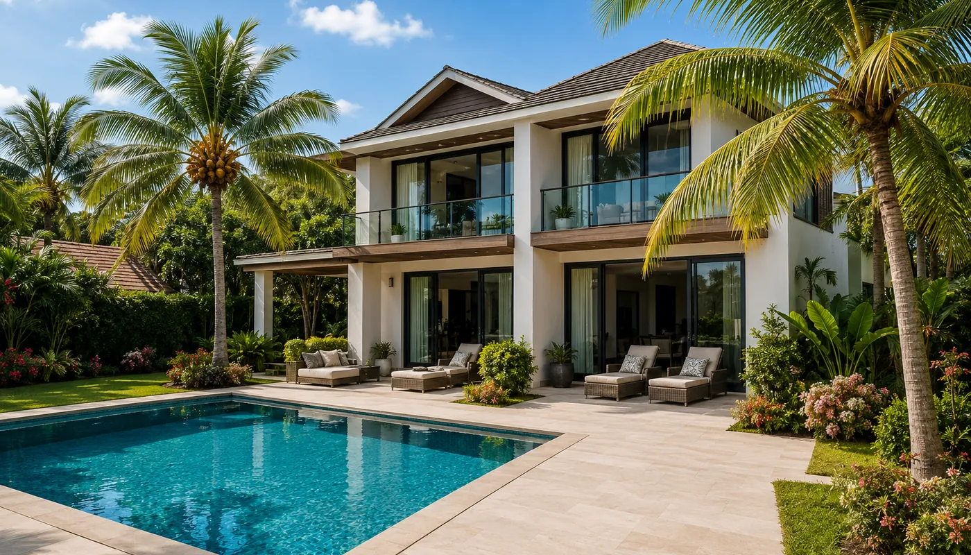 Luxury property with a swimming pool in Mauritius